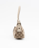 Gucci Monogram D-Ring Abbey Shoulder Bag