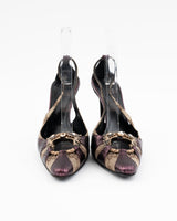 Gucci X Tom Ford Monogram Dragon Heels - EU 37