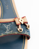 Louis Vuitton Monogram Denim Mules