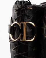 Dior Crocodile Leather CD Boots - EU 36.5