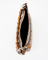 Gucci Monogram Anita Bamboo Top Handle Bag