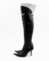 Dior Leather Moto Thigh-high Boots - EU 38.5