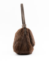 Fendi Mink Fur & Python Mamma Baguette