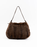 Fendi Mink Fur & Python Mamma Baguette