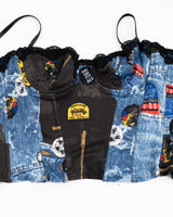 Dior Denim Trompe L'oeil Print Corset