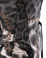 Roberto Cavalli Leopard Corset