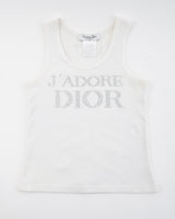 J'adore Dior Rhinestone Tank Top