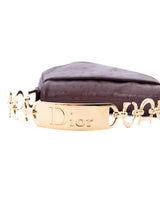 Dior Ostrich Leather Mini Saddle Bag