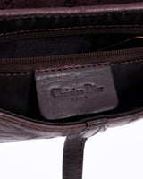 Dior Ostrich Leather Mini Saddle Bag