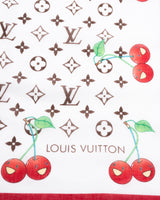 Louis Vuitton X Takashi Murakami Monogram Cherry Scarf
