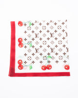 Louis Vuitton X Takashi Murakami Monogram Cherry Scarf
