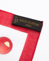 Louis Vuitton X Takashi Murakami Monogram Cherry Scarf