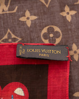 Louis Vuitton X Takashi Murakami Monogram Cherry Scarf