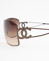 Chanel CC Rhinestone Sunglasses
