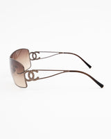 Chanel CC Rhinestone Sunglasses