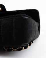 Chanel Pony & Velvet Chocolate Bar Flap Bag