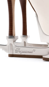 Dsquared2 Calfskin Leather Skate Boots