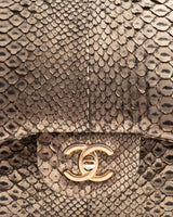 Chanel Python Jumbo Classic Flap Bag