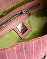 Fendi Pony Hair Beaded Baguette