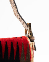 Fendi Velvet Python Baguette