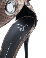 Giuseppe Zanotti Snakeskin Leather Heels