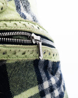 Dior Plaid Pleated Mini Skirt