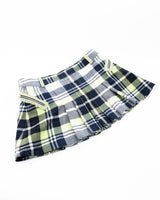 Dior Plaid Pleated Mini Skirt