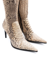 Le Silla Snakeskin Python Heeled Boots
