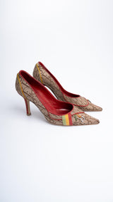 Dior Monogram Rasta Heels