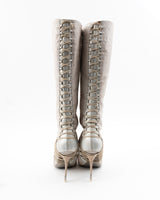 El Dantes Knee High Snakeskin Boots EU - 41