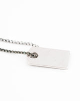 Dior Rhinestone Tag Necklace