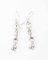 Dior Spell Out Crystal Earrings