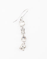 Dior Spell Out Crystal Earrings