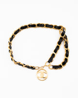 Chanel CC Leather Chain Belt