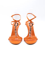 Dior Leather Spell Out Logo Heels