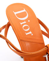 Dior Leather Spell Out Logo Heels