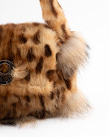 Fendi Leopard Print Fur Bag