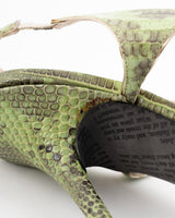 John Galliano Snakeskin Heels - EU 39