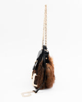 Dolce & Gabbana Fur Chain Shoulder Bag