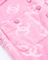 Chanel 1996 Velour Polo Top