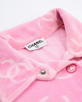 Chanel 1996 Velour Polo Top