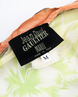 Jean Paul Gaultier Tropical Print Mesh Top