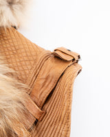 Cavalli Fur Fitted Jacket