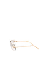 Chanel Rimless Rhinestone Sunglasses