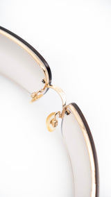 Chanel Rimless Rhinestone Sunglasses