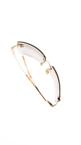 Chanel Rimless Rhinestone Sunglasses