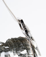Fendi Silver Sequin Baguette