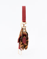 Dior Leopard Print Pony Hair Saddle Bag