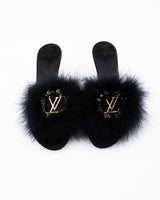 Louis Vuitton Fur Marilyn Mules - EU 37.5