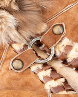 Roberto Cavalli Fur Trimmed Shearling Jacket